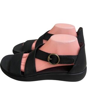 Vionic  womens Harmony Rx Strappy leather size 10 EUC hook loop recovery